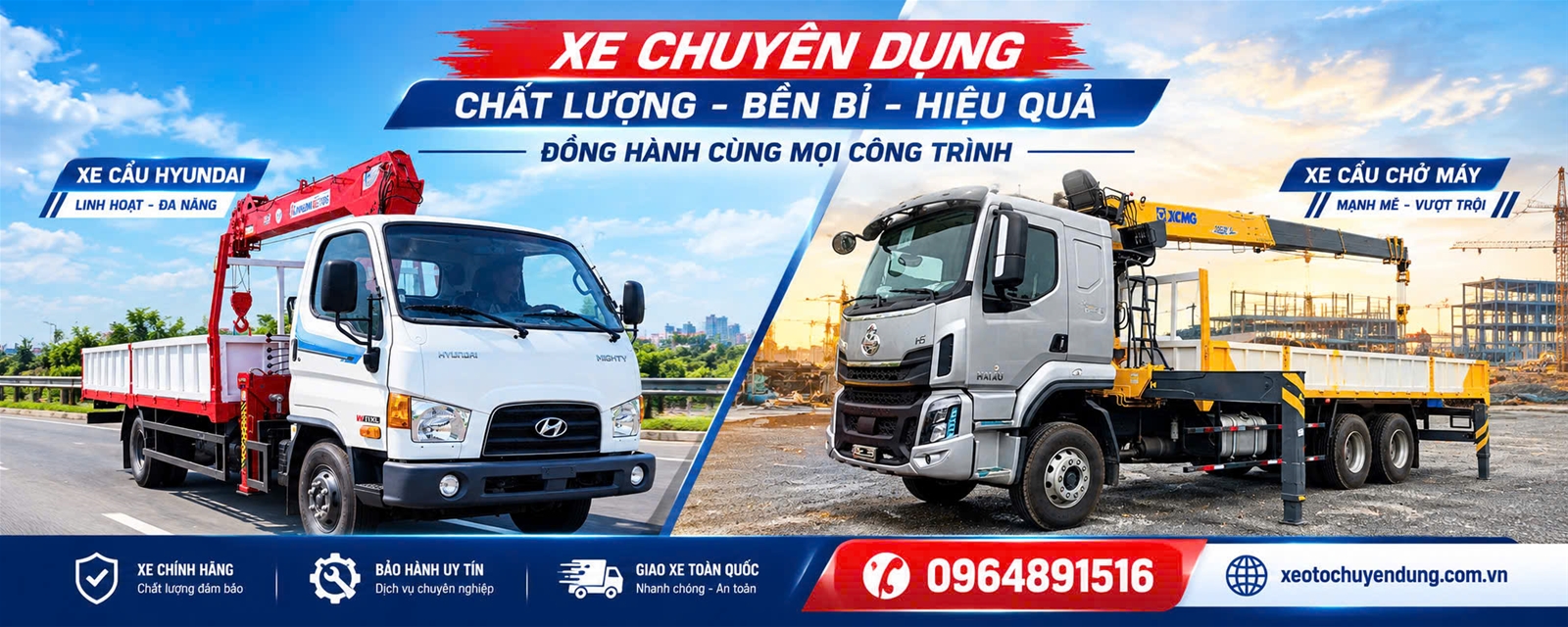 Xe tải gắn cẩu - xe chuyên dụng