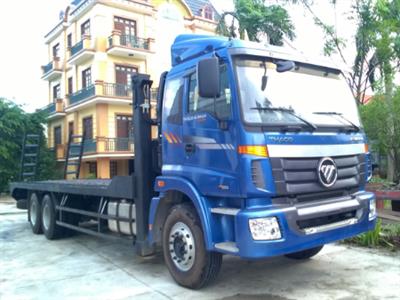 Xe chở máy công trình Thaco Auman 3 chân 12 tấn